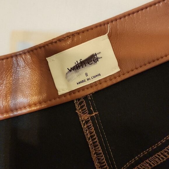 - Aritzia Wilfred faux leather pants  size 8 - Picture 9 of 11